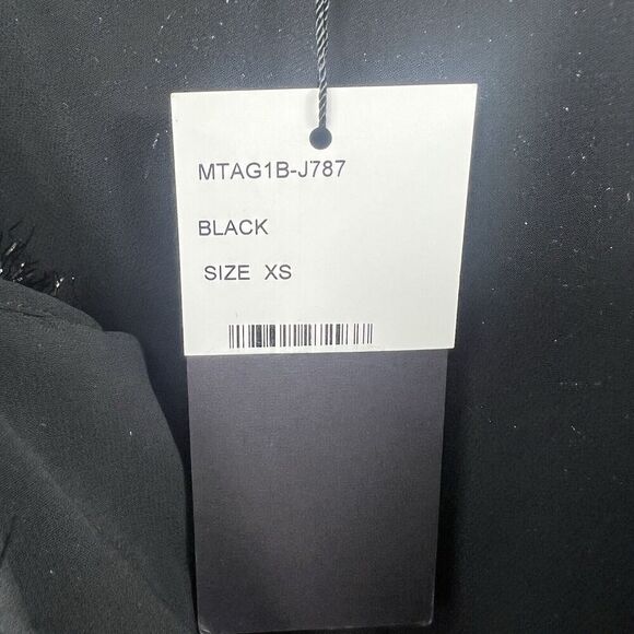 Lafayette 148 NY Black Averie Fringe Sequin Tank Top Sz XS Bling Party Camisole - Picture 13 of 14